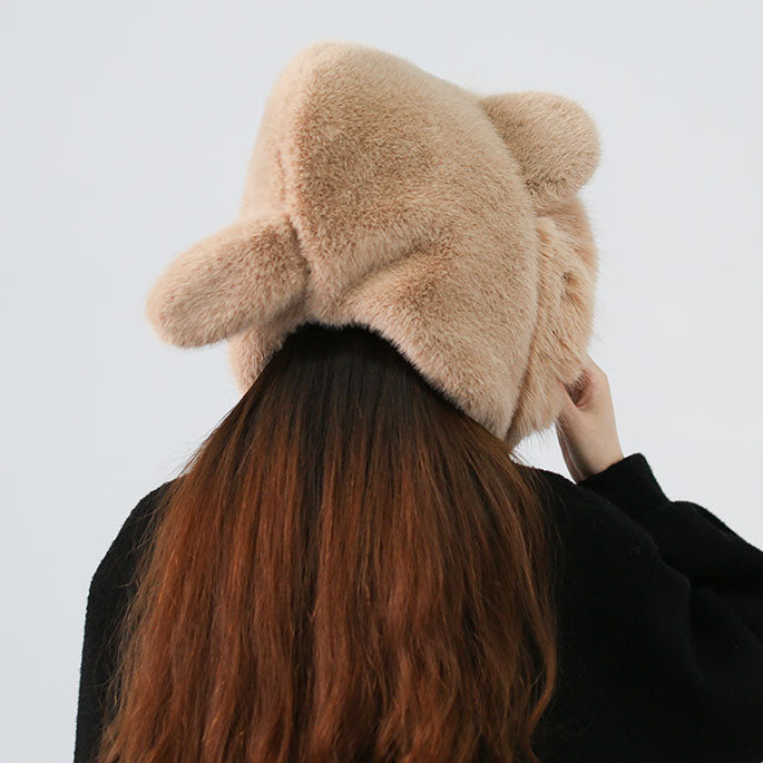 Cute Bear Ears Plush Hat