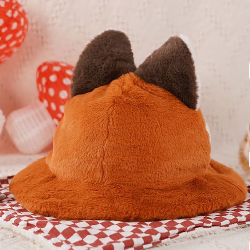 Cozy Cartoon Fox Fisherman Hat