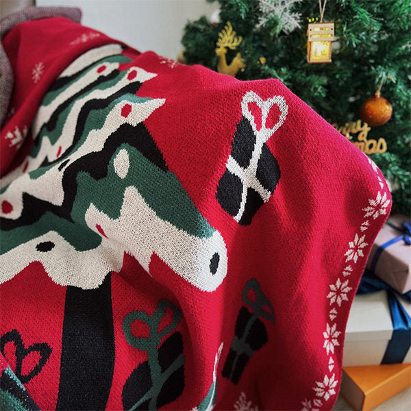 Festive Christmas Atmosphere Blanket