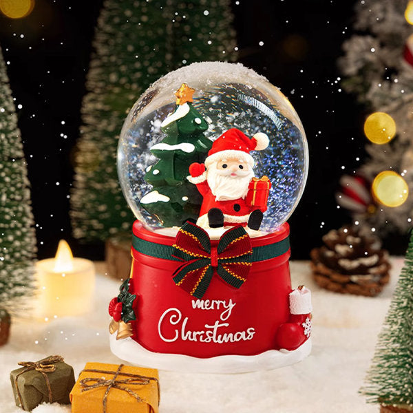 Christmas Crystal Ball Music Box