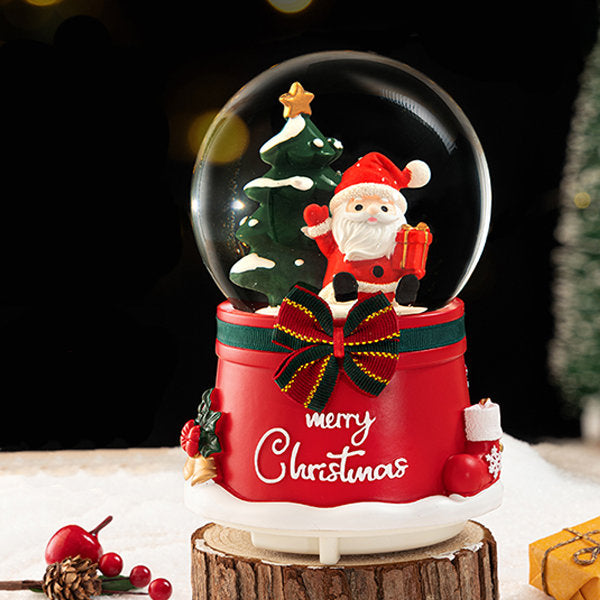 Christmas Crystal Ball Music Box