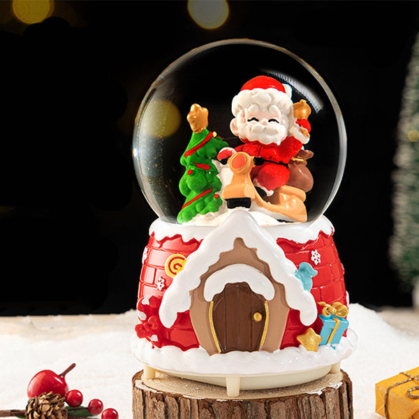 Christmas Crystal Ball Music Box