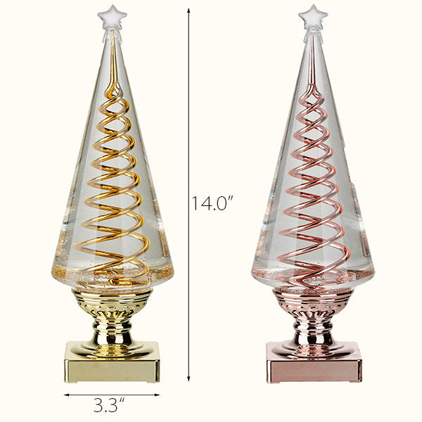 Rotating Christmas Tree Music Box