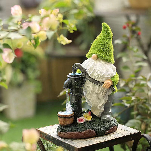 Solar-Powered Elf Garden Light