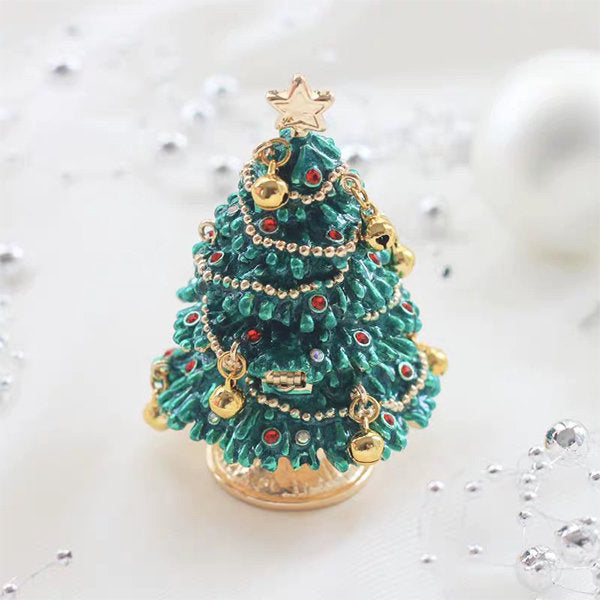 Christmas Tree Trinket Box - Jewelry Box