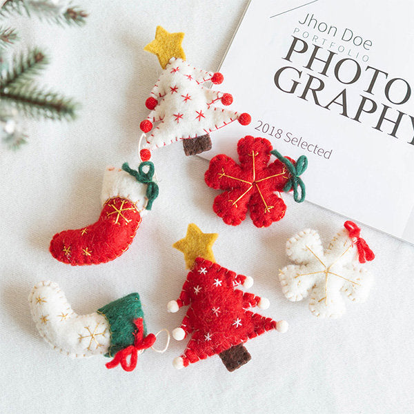 Cute Felted Christmas Ornaments