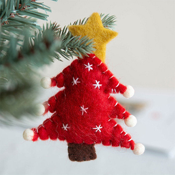 Cute Felted Christmas Ornaments