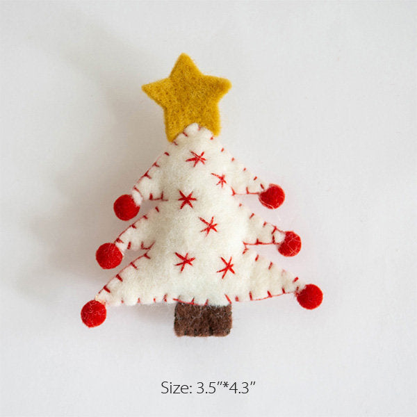 Cute Felted Christmas Ornaments