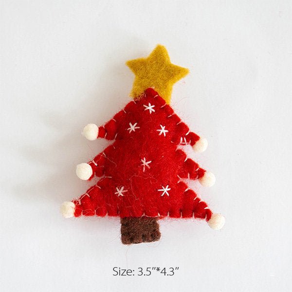 Cute Felted Christmas Ornaments