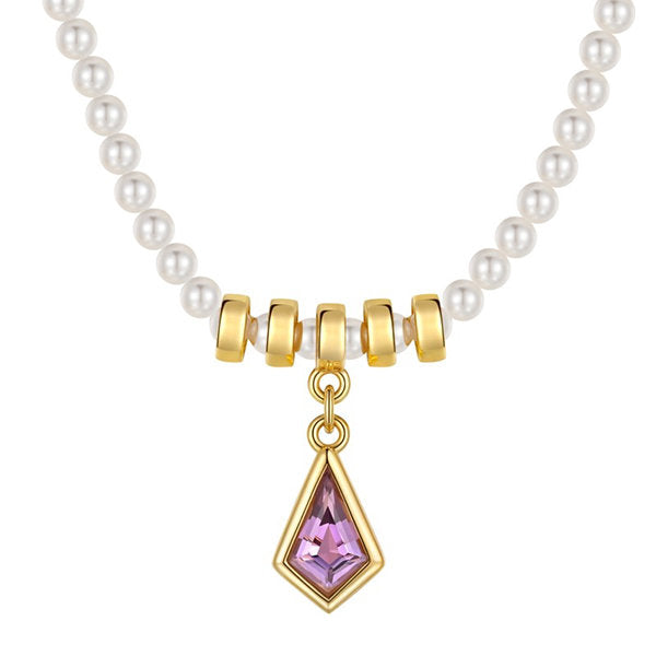 Amethyst and Pearl Necklace