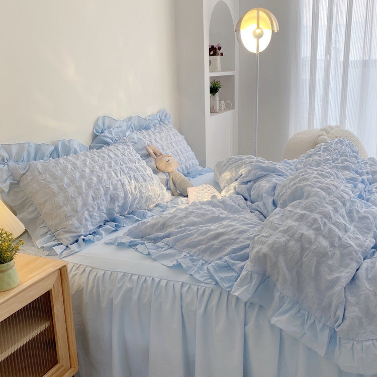 Korean Style Waffle Bedding Set