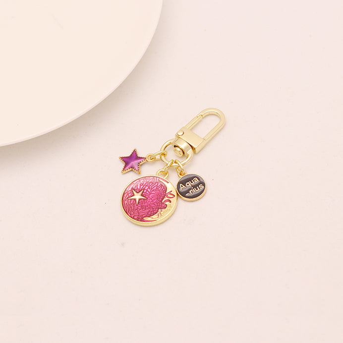 Moon Star Keychain