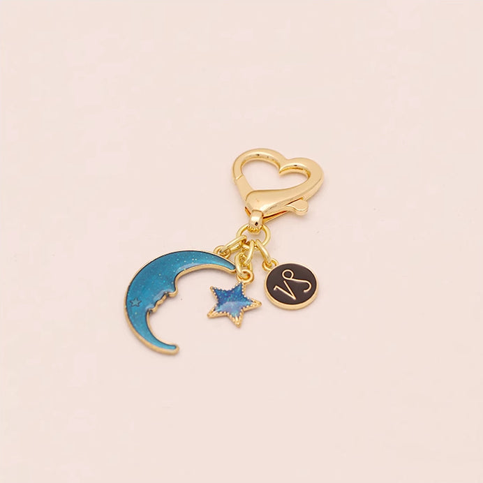 Moon Star Keychain