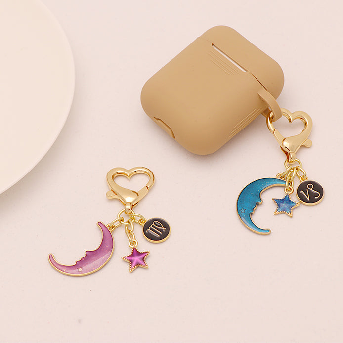 Moon Star Keychain