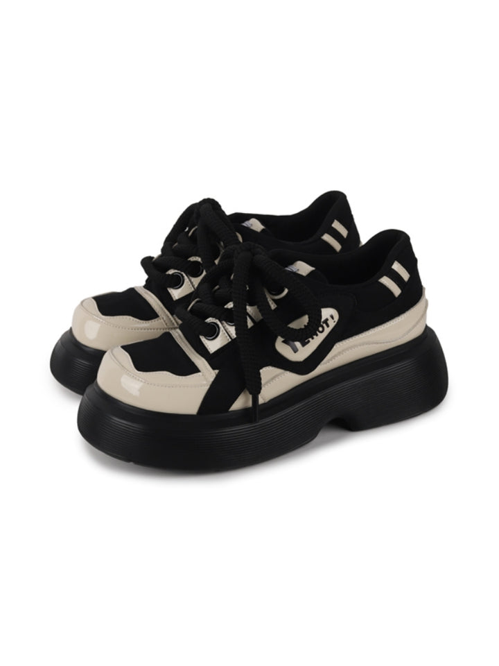 Chunky Platform Lace-Up Sneakers