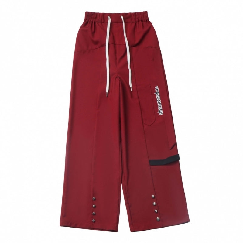 Gothic Street Graphic T-Shirt/ Red Pants