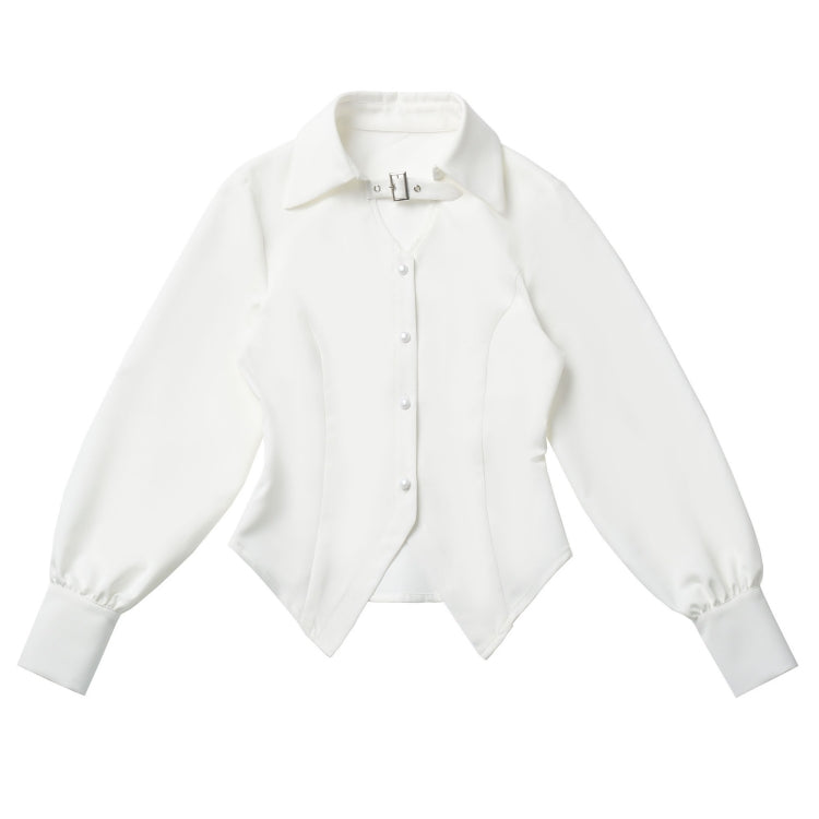 Bold Black Tiger Embroidered Skirt / Pants / White Layered Shirt