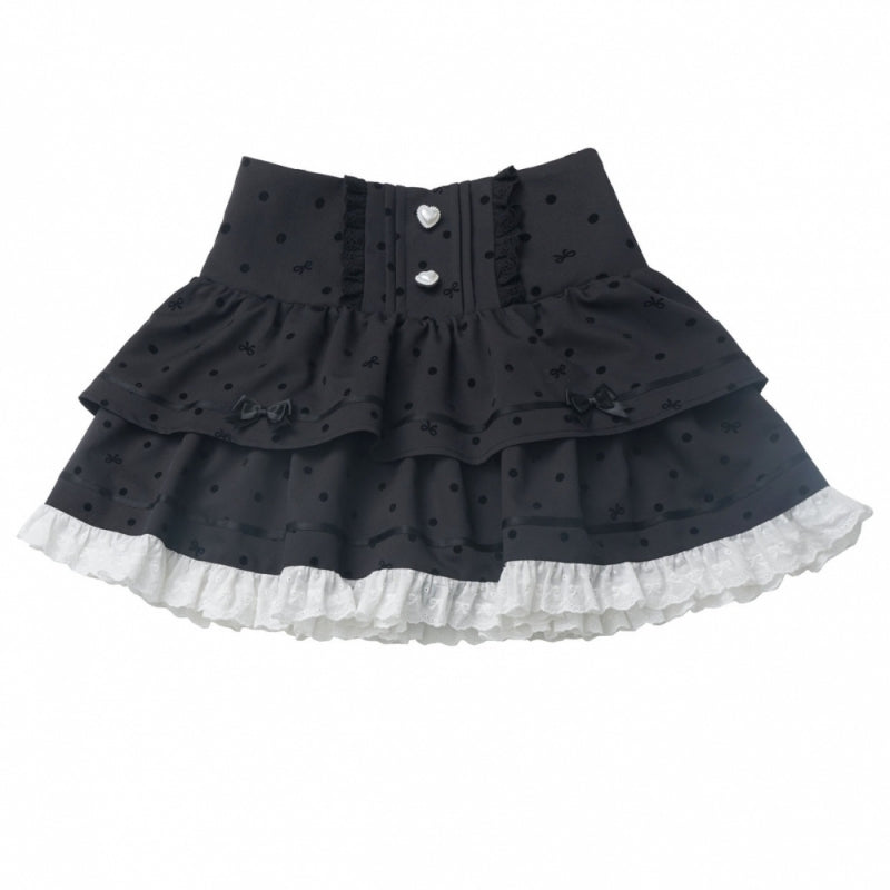 Sweet Lolita White Shirt / Pink Sweater / Black Skirt