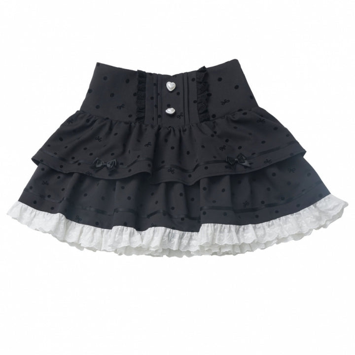 Sweet Lolita White Shirt / Pink Sweater / Black Skirt