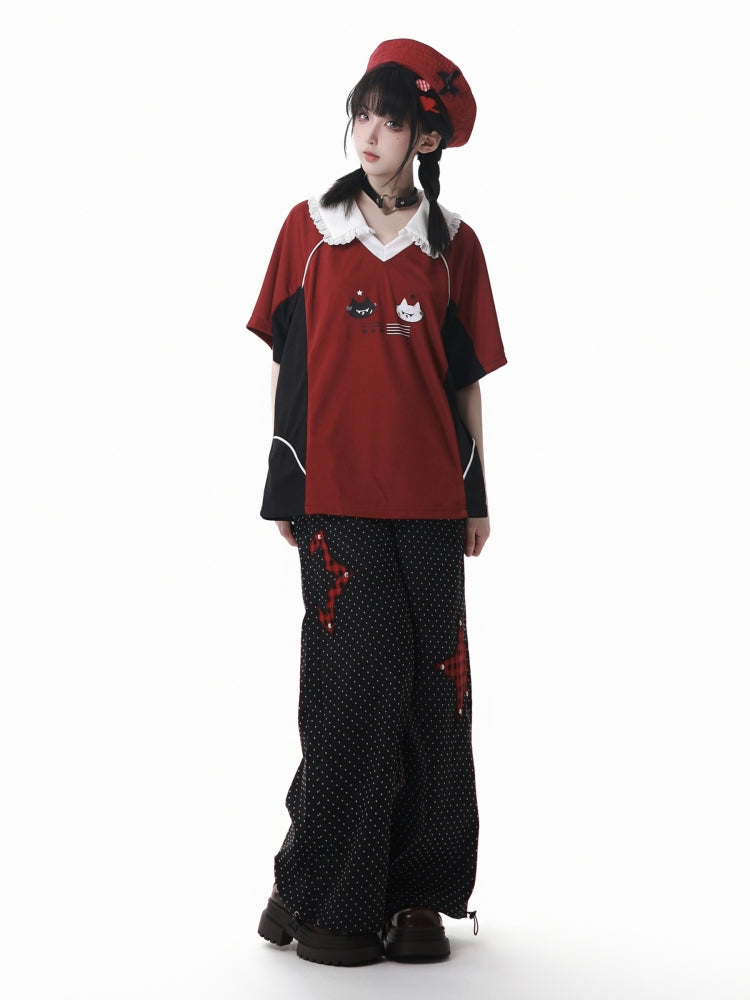 Punk Streetwear T-shirt / Skirt / Pants / Leg Warmers