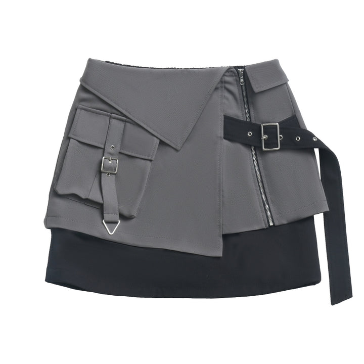 Edgy Streetwear Futuristic Black Jacket / Skirt / Wide Leg Pants
