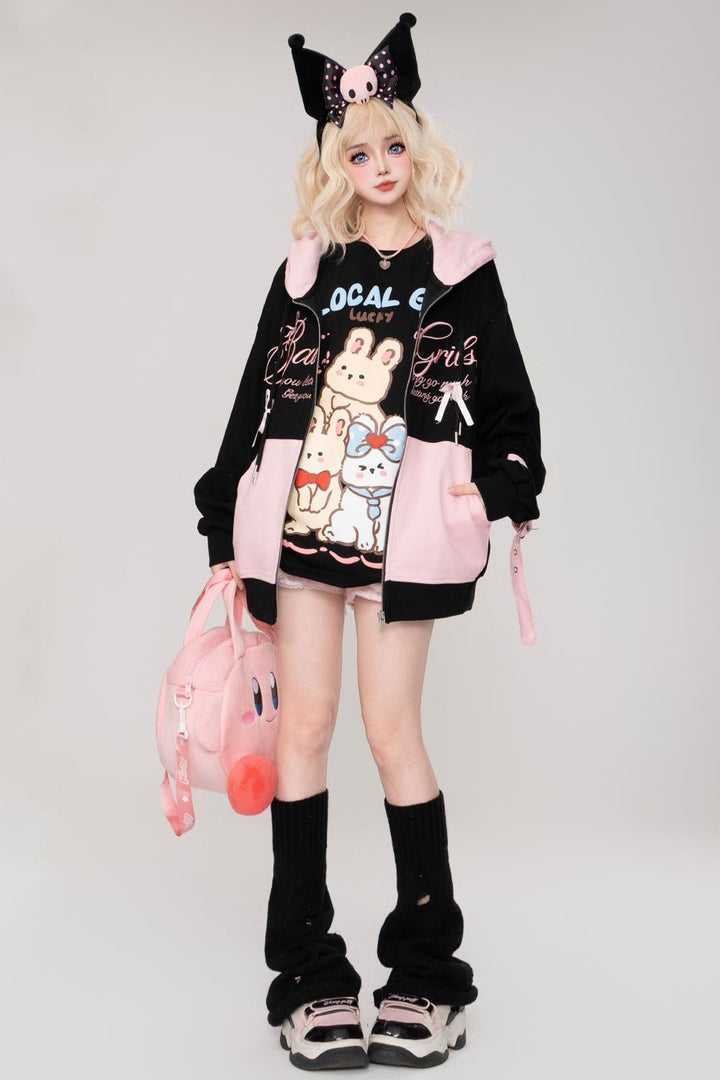 Letters Printed Dopamine hoodie spring top