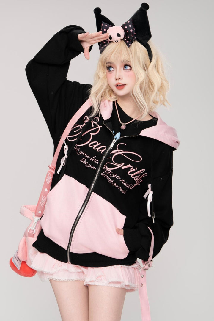 Letters Printed Dopamine hoodie spring top