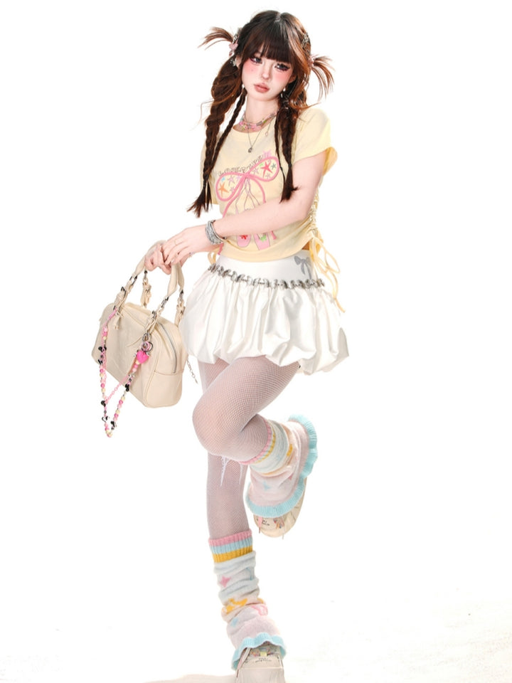 Pastel Yellow Balletcore T-Shirt