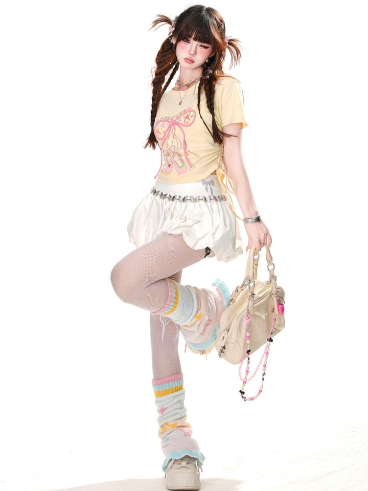 Pastel Yellow Balletcore T-Shirt