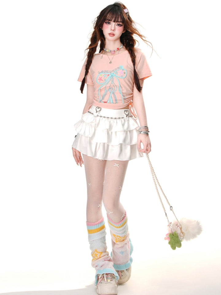 Peach Pink Balletcore T-Shirt
