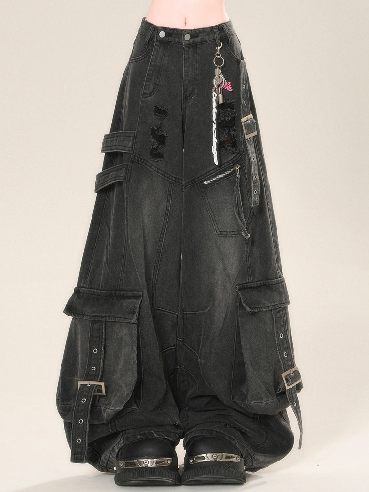 American High-Street Distressed Jeans
