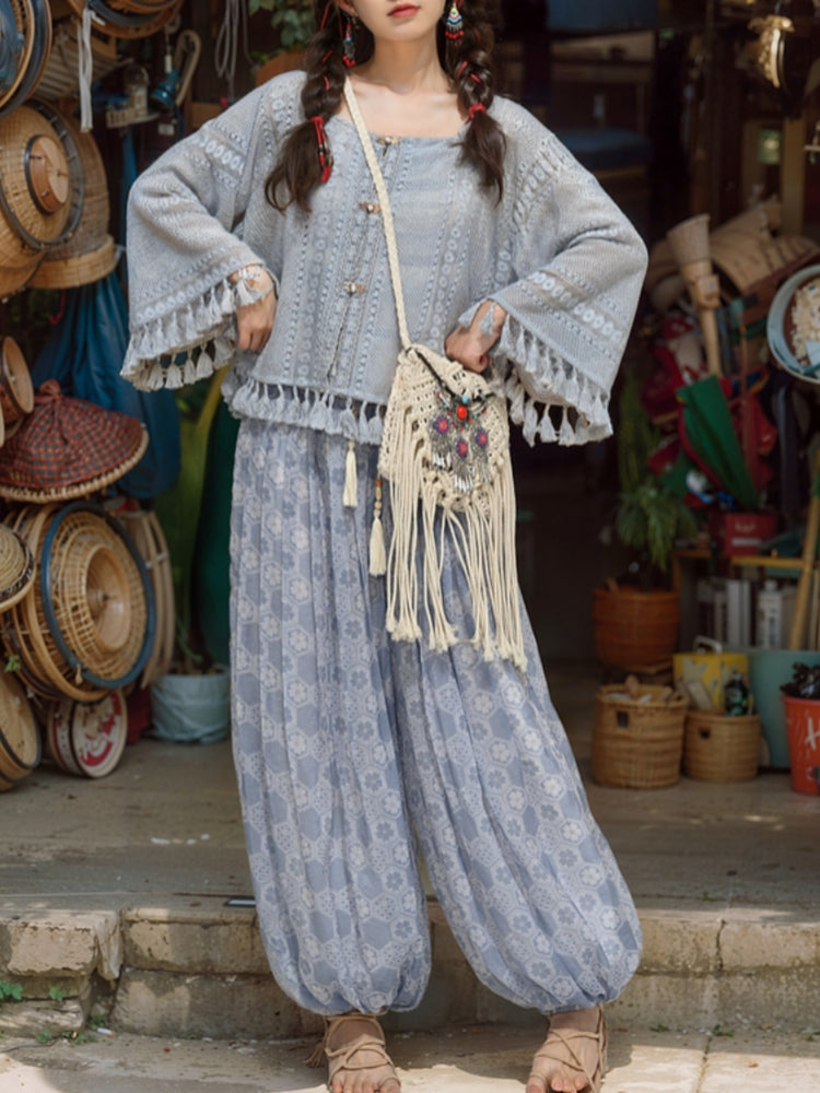 Bohemian Style Lantern Pants for Summer