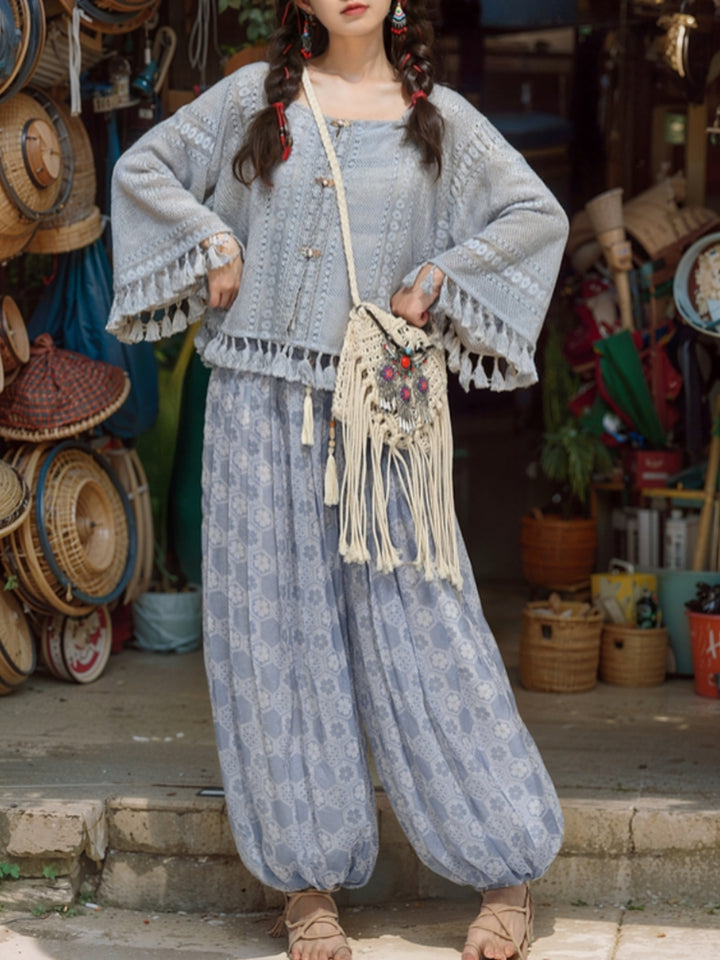 Bohemian Style Lantern Pants for Summer