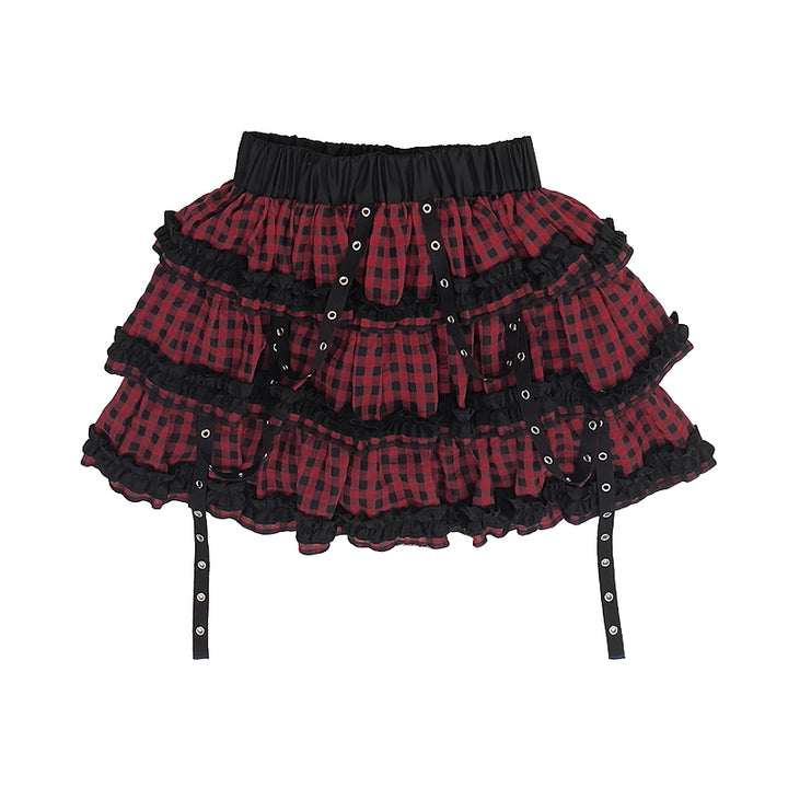 Y2K Light Subculture Cropped Mini Skirt