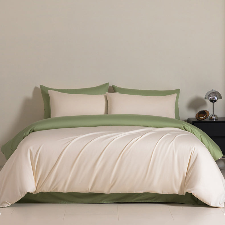 Luxury Solid Color Pure Cotton Bedding Set