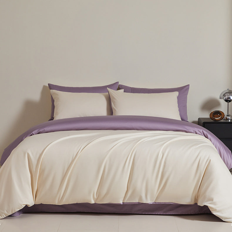 Luxury Solid Color Pure Cotton Bedding Set
