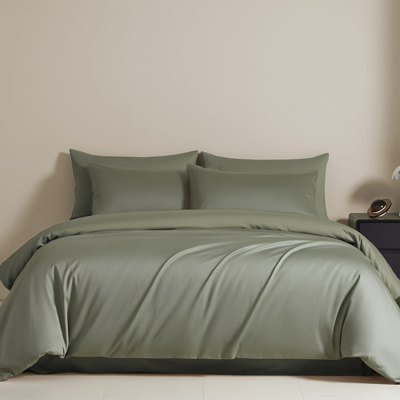 Luxury Solid Color Pure Cotton Bedding Set