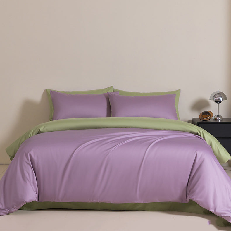Luxury Solid Color Pure Cotton Bedding Set