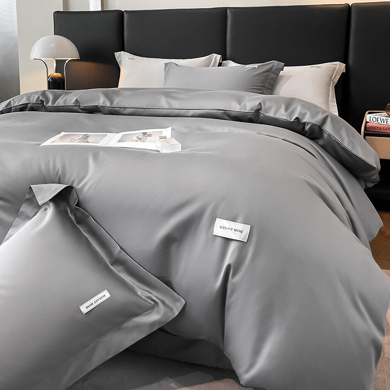 Modern Minimalist Solid Color Cotton Bedding Set