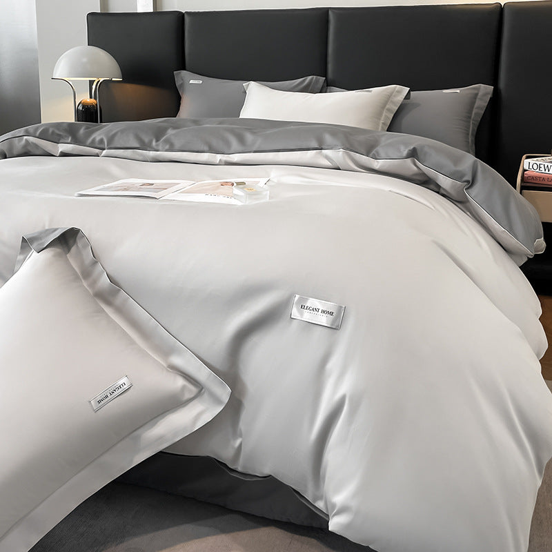 Modern Minimalist Solid Color Cotton Bedding Set