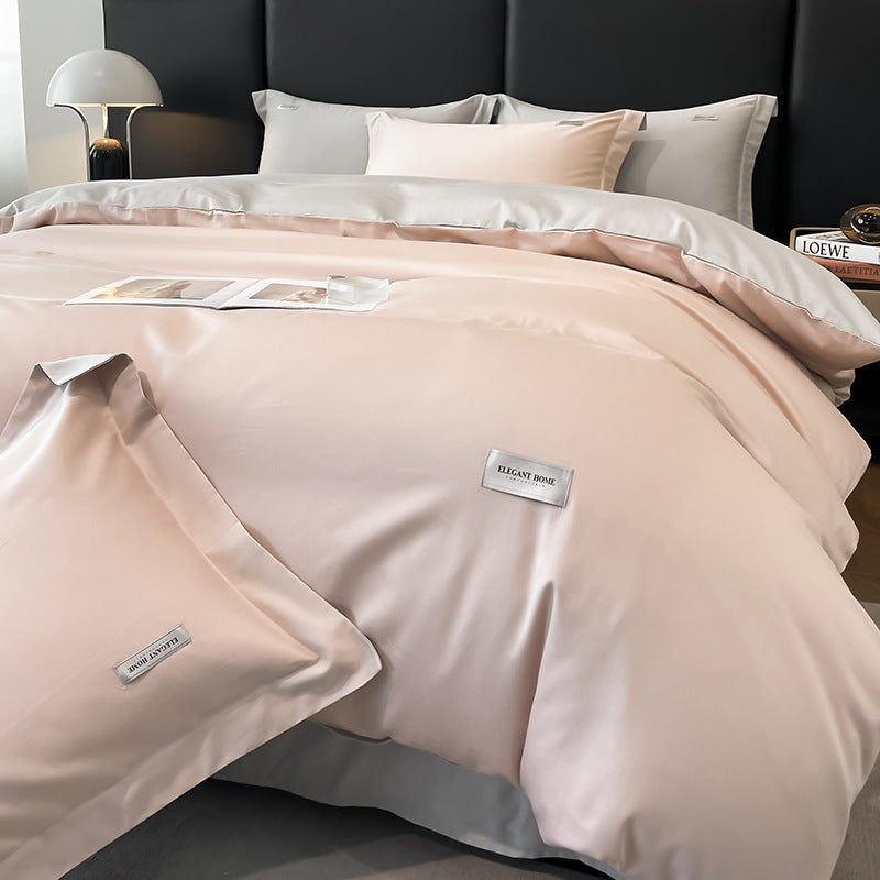 Modern Minimalist Solid Color Cotton Bedding Set