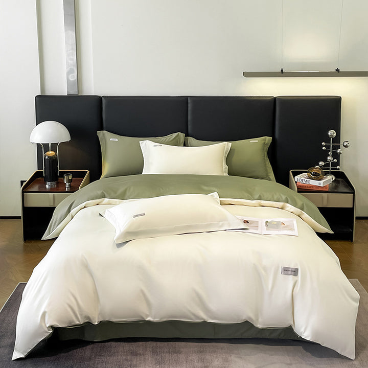 Modern Minimalist Solid Color Cotton Bedding Set
