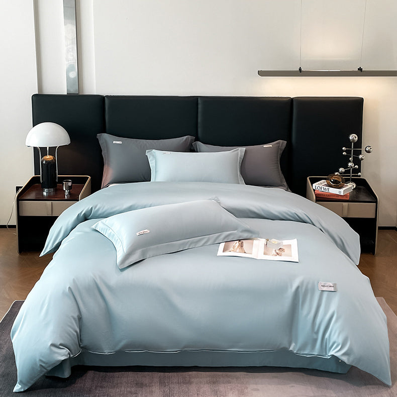 Modern Minimalist Solid Color Cotton Bedding Set