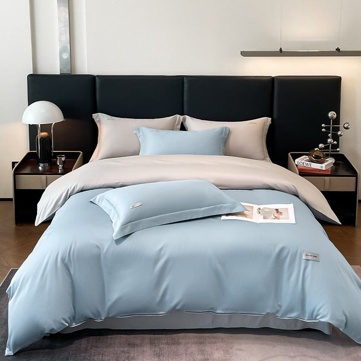 Modern Minimalist Solid Color Cotton Bedding Set