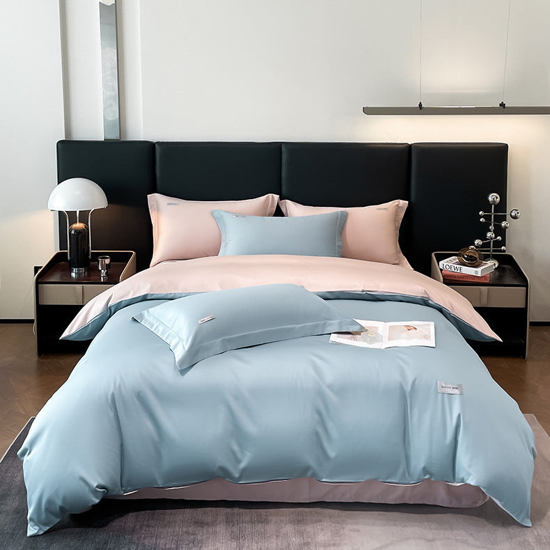 Modern Minimalist Solid Color Cotton Bedding Set