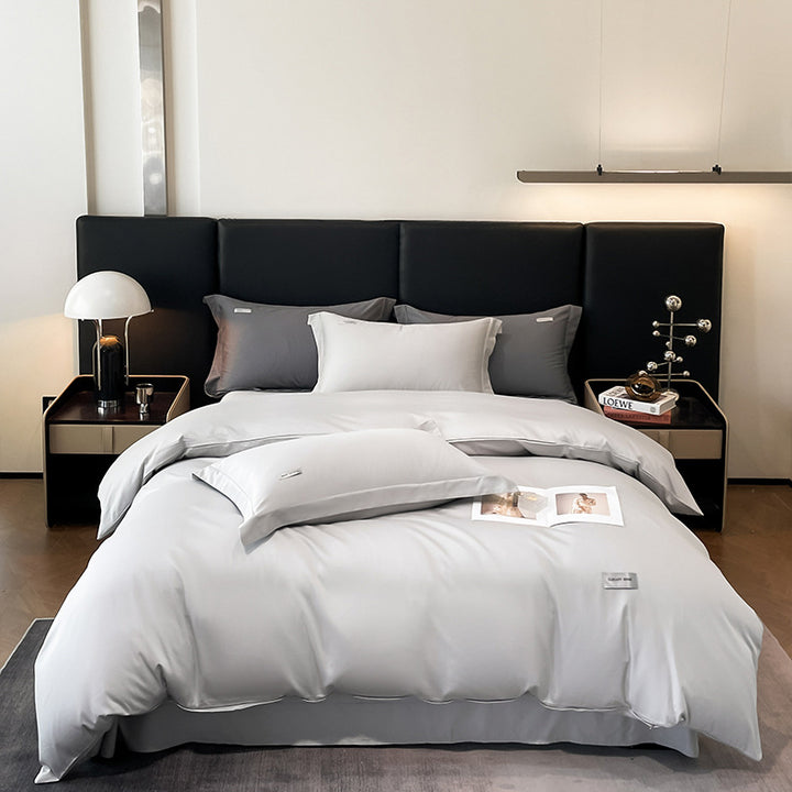 Modern Minimalist Solid Color Cotton Bedding Set