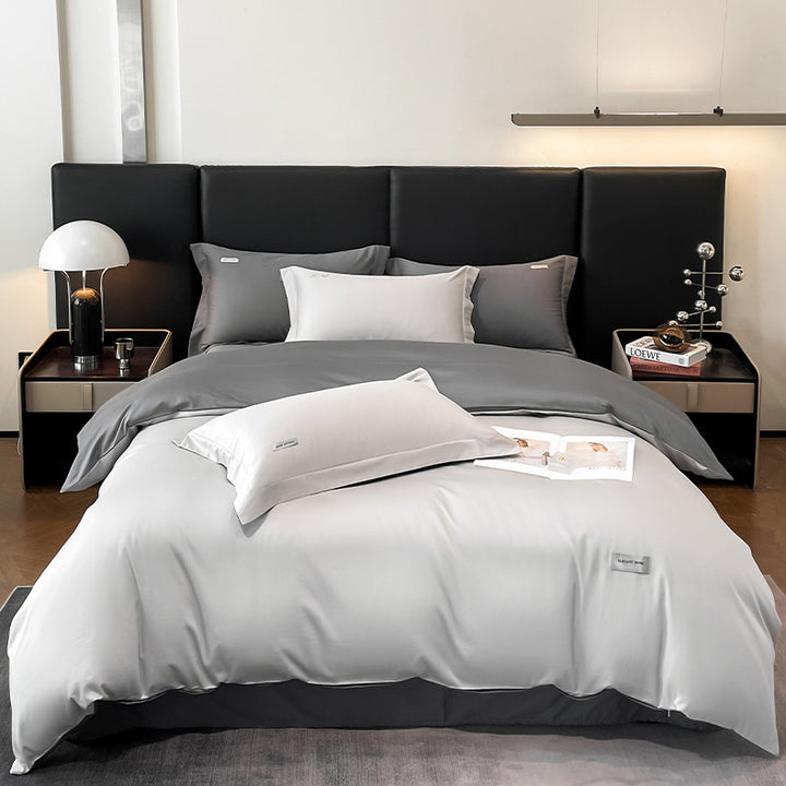 Modern Minimalist Solid Color Cotton Bedding Set