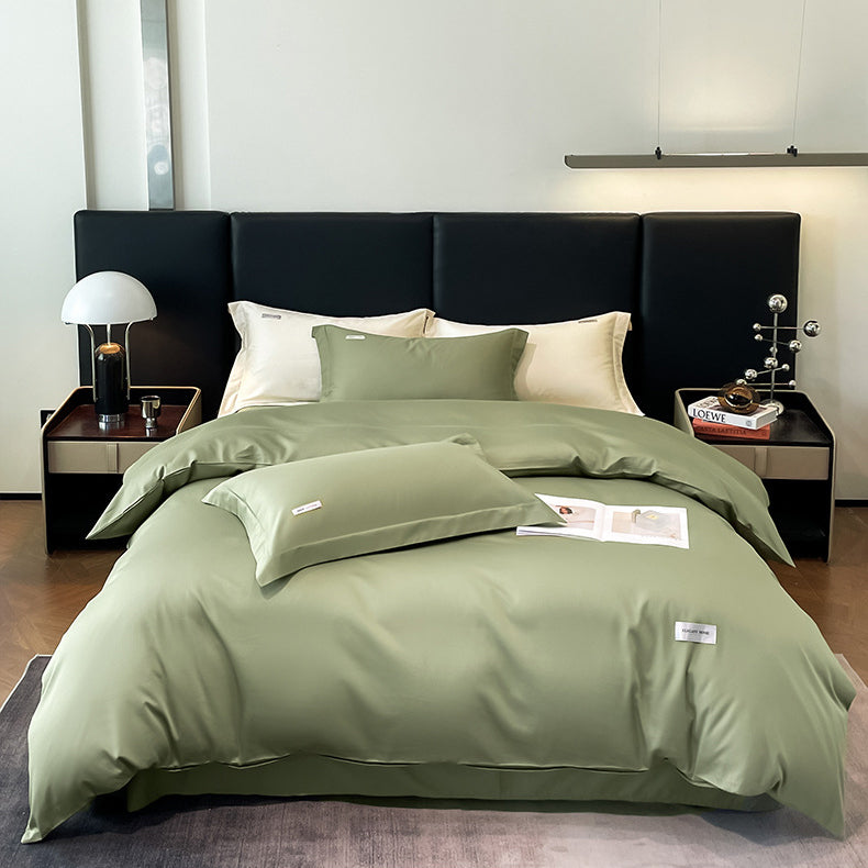 Modern Minimalist Solid Color Cotton Bedding Set