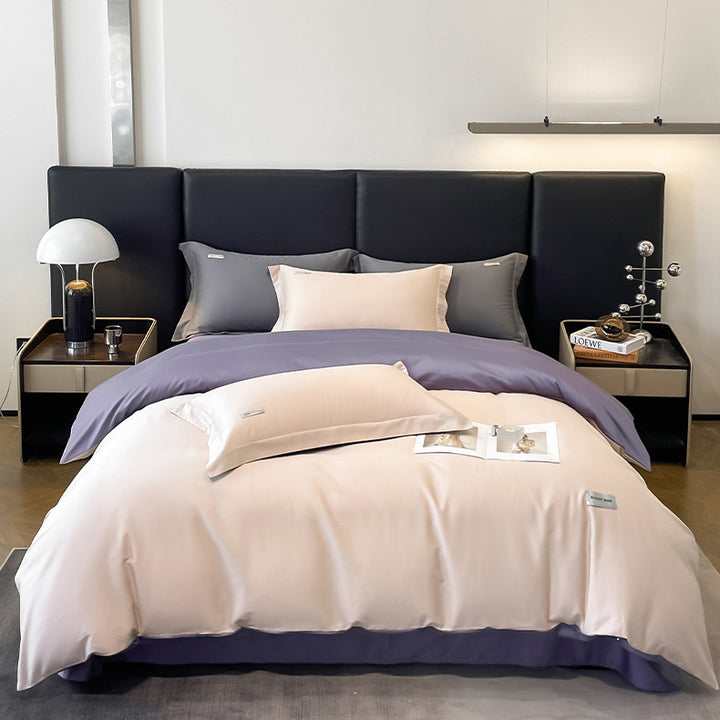 Modern Minimalist Solid Color Cotton Bedding Set