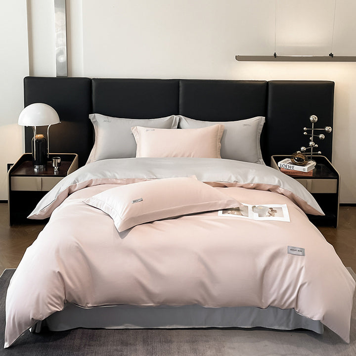 Modern Minimalist Solid Color Cotton Bedding Set